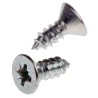 RS PRO Bright Zinc Steel Countersunk Head Pozidriv Drive Self-Tapping Screw 10 Thread Size 13 mm Length 546-5553