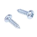 NEUTRAL Bright Zinc Steel Pan Head Self-Tapping Screw 9.5 mm Thread Size 4 Length 9.5mm 546-5610