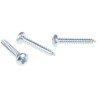 RS PRO Bright Zinc Steel Pan Head Self-Tapping Screw 25 mm Thread Size 8 Grade A4 546-5727