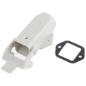HARTING Han A Range Heavy Duty Power Connector Housing 3A Polycarbonate Surface Mount IP65 19200030220
