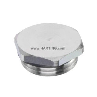 HARTING Blanking Piece RS-K10D Series Thread Size M40 x 1.5 1 Way Metal Accessory 19000005073