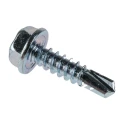 RS PRO Bright Zinc Steel Pan Head Self-Drilling Screw 4.8 mm Diameter 19 mm Length Model 546-5856
