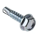 RS PRO Bright Zinc Steel Pan Head Self-Drilling Screw 4.8 mm Diameter 19 mm Length Model 546-5856