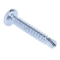 RS PRO Bright Zinc Steel Self-Drilling Screw 4.2 mm Diameter 25 mm Length Pozidriv Pan Head Model 546-5985