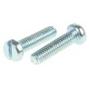 RS PRO Steel Slot Cheese Head Machine Screw M2.5 Thread Size, 10 mm Length, Bright Zinc Finish 546-6118