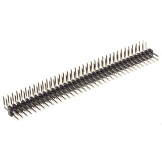 HARWIN M20 Series Right Angle Through Hole Pin Header, 72 Contacts, 2.54 mm Pitch, 2 Row, Unshrouded M20-9953645