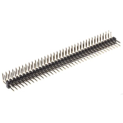HARWIN M20 Series Right Angle Through Hole Pin Header, 72 Contacts, 2.54 mm Pitch, 2 Row, Unshrouded M20-9953645