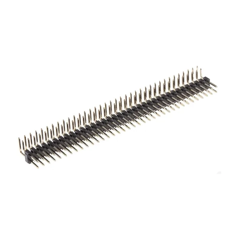HARWIN M20 Series Right Angle Through Hole Pin Header, 72 Contacts, 2.54 mm Pitch, 2 Row, Unshrouded M20-9953645