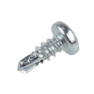 RS PRO Bright Zinc Steel Self-Drilling Screw 3.5 mm Diameter 9.5 mm Length Pozidriv Pan Head 546-5929