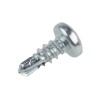 RS PRO Bright Zinc Steel Self-Drilling Screw 3.5 mm Diameter 9.5 mm Length Pozidriv Pan Head 546-5929