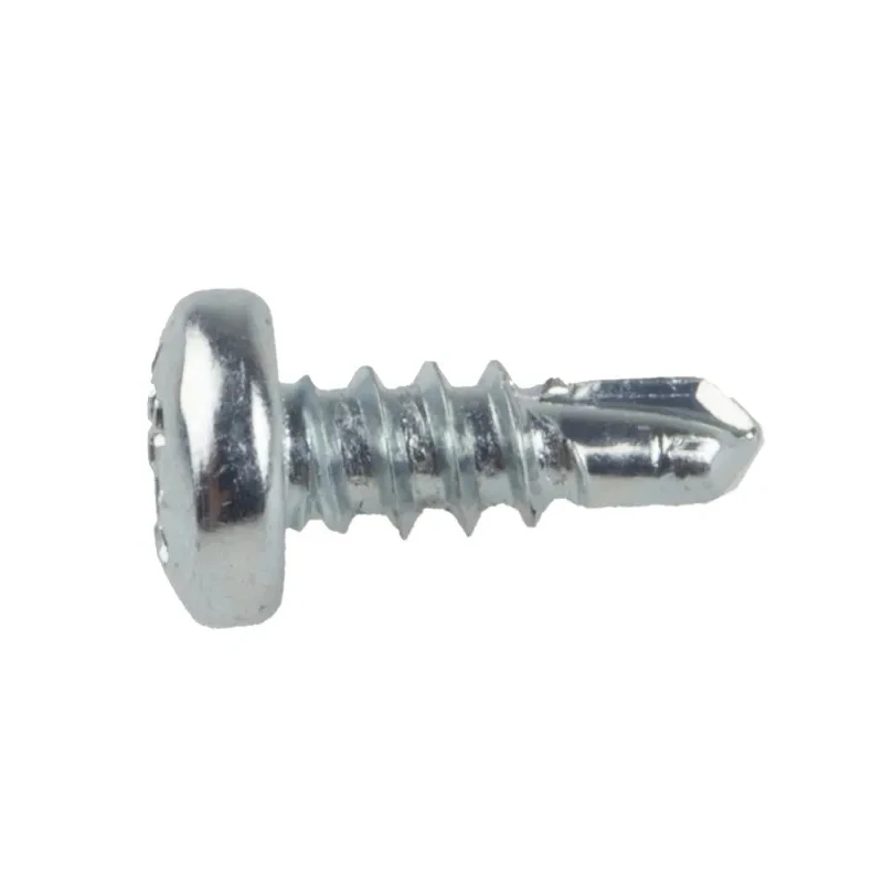 RS PRO Bright Zinc Steel Self-Drilling Screw 3.5 mm Diameter 9.5 mm Length Pozidriv Pan Head 546-5929