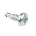 RS PRO Bright Zinc Steel Self-Drilling Screw 3.5 mm Diameter 9.5 mm Length Pozidriv Pan Head 546-5929