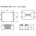 TDK Wirewound Surface Mount Inductor with Ferrite Core 10A Maximum DC Current ACM1513-551-2PL-TL