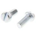 RS PRO Slot Cheese Steel Machine Screw 12 mm M5 12mm Length Bright Zinc Plated Steel DIN 84 546-6310