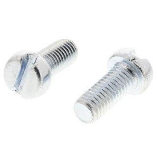 RS PRO Slot Cheese Steel Machine Screw 12 mm M5 12mm Length Bright Zinc Plated Steel DIN 84 546-6310