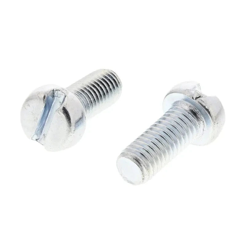 RS PRO Slot Cheese Steel Machine Screw 12 mm M5 12mm Length Bright Zinc Plated Steel DIN 84 546-6310