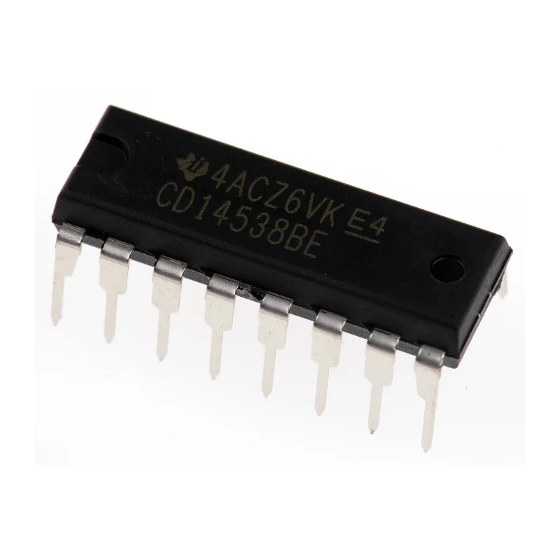Texas Instruments 2 Element 4000 Series Monostable Multivibrator, 16-Pin PDIP CD14538BE