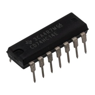 Texas Instruments Schmitt Trigger Input Inverter Logic IC 6 Elements 14-Pin PDIP CD74HC14E