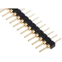 RS PRO Straight Through Hole Pin Header, 32 Contacts, 2.54 mm Pitch, 1 Row, Unshrouded 600-7473