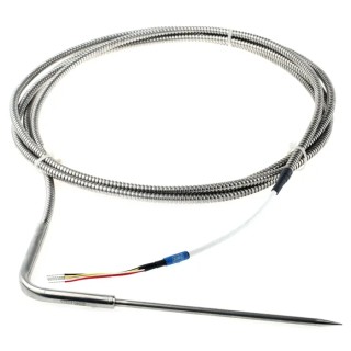 Jumo RTD Sensor Stainless Steel Probe 5 mm Diameter, 150 mm Length, 6 Wire, Class B Accuracy, 260°C Max Temperature PT100
