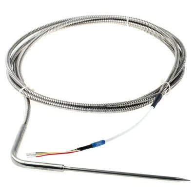 Jumo RTD Sensor Stainless Steel Probe 5 mm Diameter, 150 mm Length, 6 Wire, Class B Accuracy, 260°C Max Temperature PT100
