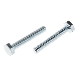 RS PRO Bright Zinc Steel Hex Bolt M4 x 25 mm Grade 8.8 DIN 933 China 527-426