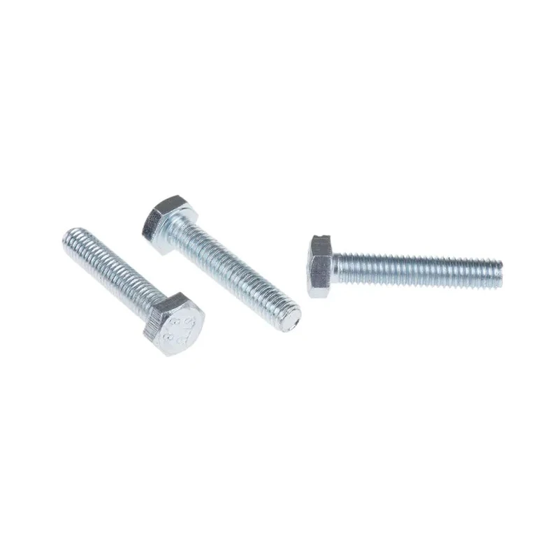 RS PRO Bright Zinc Plated Steel Hex Bolt, M6 x 30 mm, Grade 8.8, DIN 933, 527-454