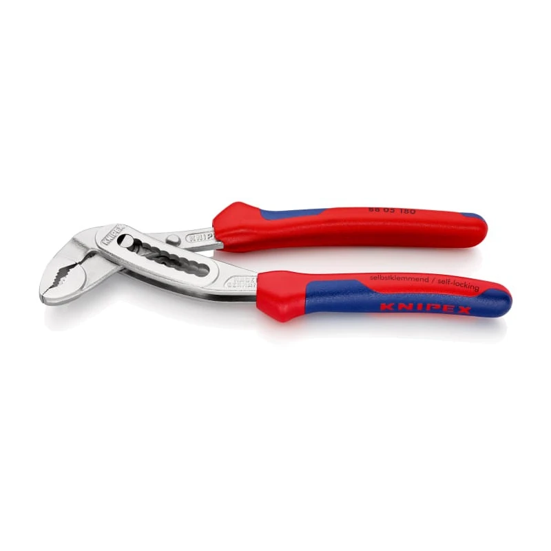 Knipex Alligator® 1-Piece Water Pump Plier, Chrome Vanadium Steel, 180mm Length, 36mm Jaw, 9-Position Adjustment 88 05 180