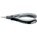 Knipex Chrome Steel Multi-Component Handle ESD Safe Round Nose Plier 134mm Overall, 24mm Jaw 34 32 130 ESD