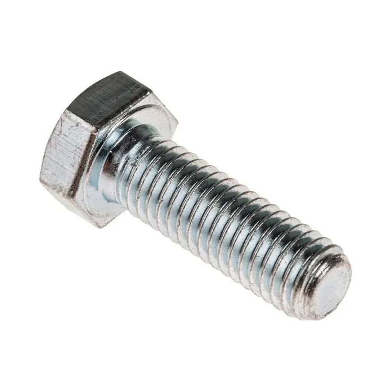 RS PRO Bright Zinc Steel Hex Bolt M8 x 25 mm Grade 8.8 Threaded DIN 933 527-511