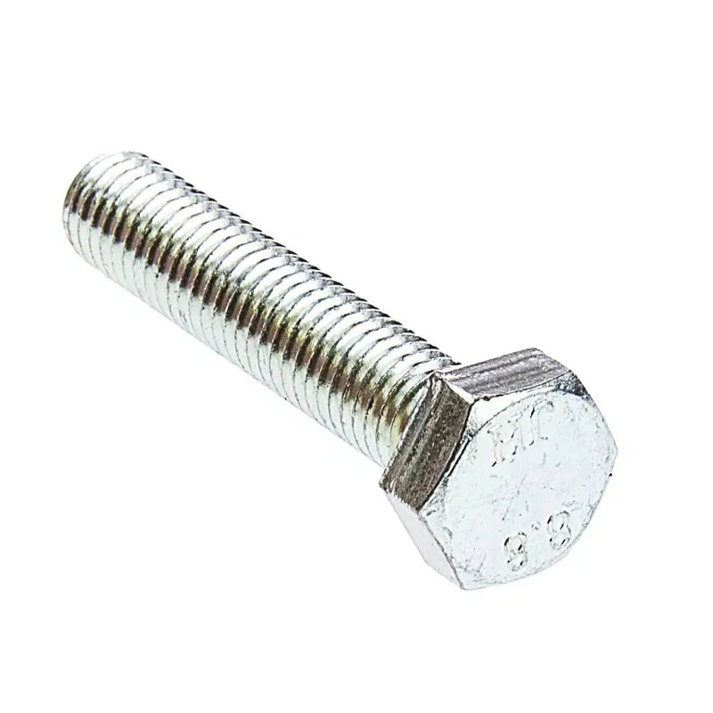 RS PRO Bright Zinc Steel Hex Bolt M8 x 40 mm Grade 8.8 High Tensile Steel DIN 933 527-533