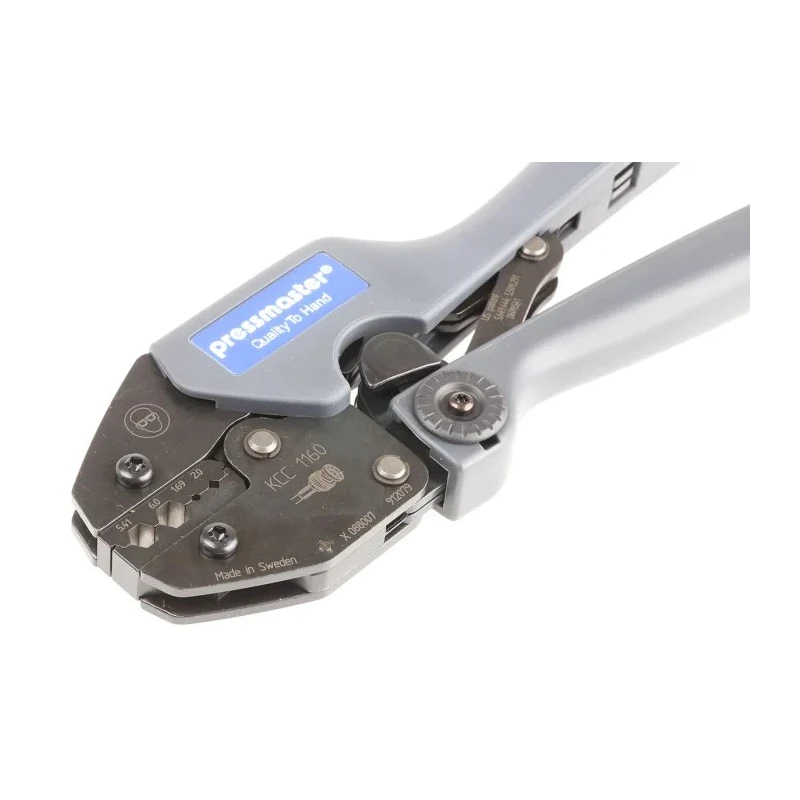 Pressmaster Crimp Tool with Adjustable Ratchet, Ergonomic Design, Steel Frame, Model 4300-2436