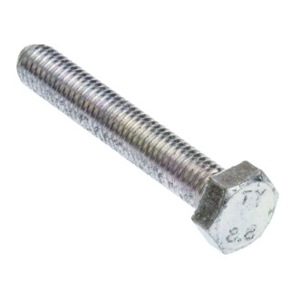 RS PRO Bright Zinc Steel Hex Bolt M8 x 50 mm Grade 8.8 Steel DIN 933 527-549