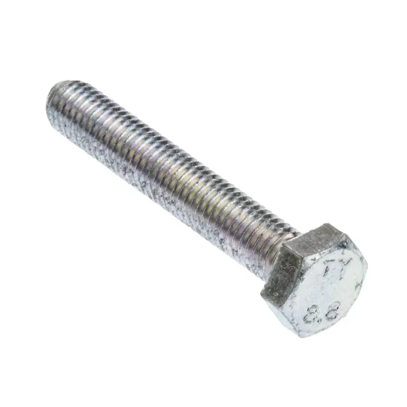 RS PRO Bright Zinc Steel Hex Bolt M8 x 50 mm Grade 8.8 Steel DIN 933 527-549