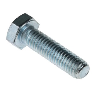 RS PRO Bright Zinc Steel Hex Bolt M8 x 30 mm DIN 933 Grade 8.8 CHINA 527-527