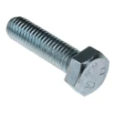 RS PRO Bright Zinc Steel Hex Bolt M8 x 30 mm DIN 933 Grade 8.8 CHINA 527-527