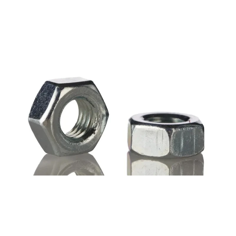 RS PRO Bright Zinc Steel Hex Nut M10, DIN 934 527-628