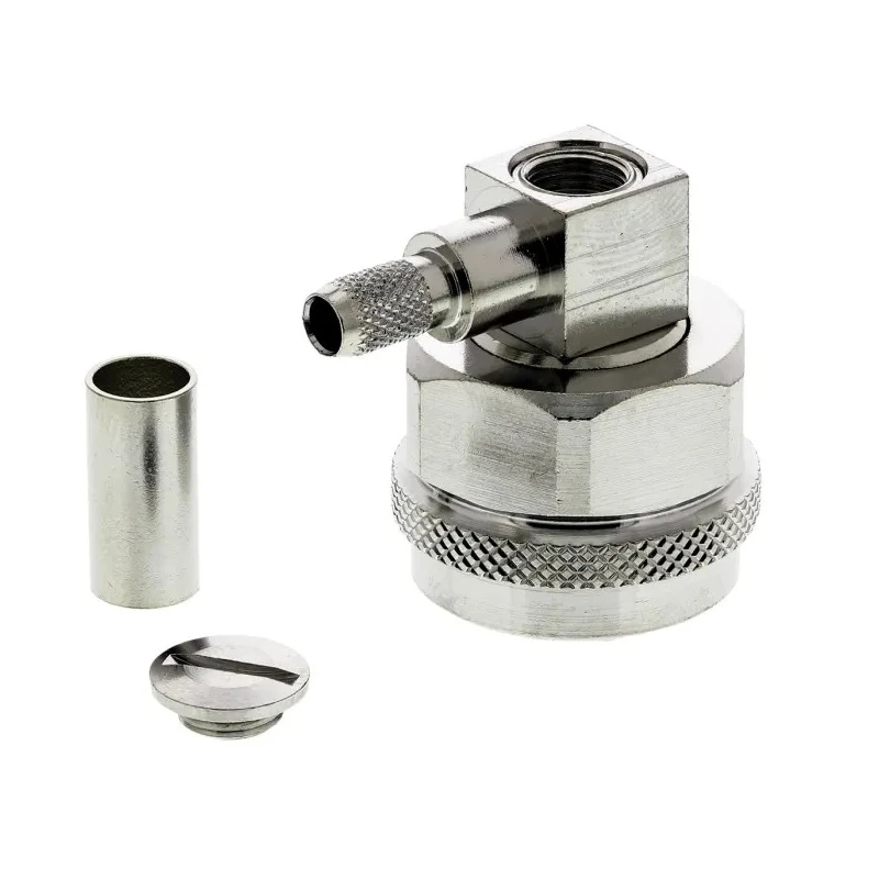 Telegartner N Series Coaxial Connector Cable Male N Connector 50 Ω Right Angle Body Solder J01020A0035