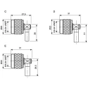 Telegartner N Series Coaxial Connector Cable Male N Connector 50 Ω Right Angle Body Solder J01020A0035