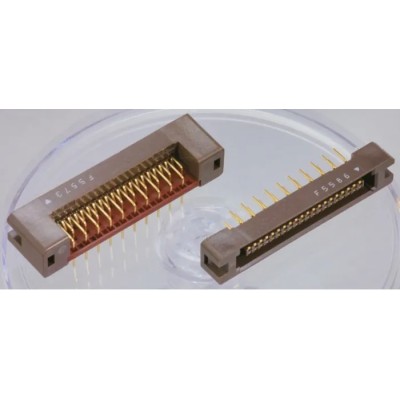 KEL Corporation 8931E Series 1.27 mm Pitch 50 Contact Shrouded Straight Through Hole PCB Header 8931E-050-178S-F