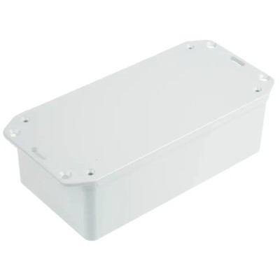 CAMDENBOSS Flanged Series 2000 Grey Lid ABS Enclosure, IP65, 40 mm x 140 mm x 65 mm BIM2004/IP-GY