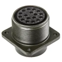 Amphenol Industrial MIL Spec Circular Connector 17 Way Box Mount Female 500, 700V AC, Aluminium Alloy Shell MS3102A