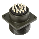 Amphenol Industrial MIL Spec Circular Connector 17 Way Box Mount Female 500, 700V AC, Aluminium Alloy Shell MS3102A