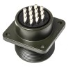 Amphenol Industrial MIL Spec Circular Connector Box Mount 14 Way Female Connector, Copper Alloy, Straight, 500-700V, MS3102A
