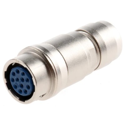 Hirose Circular Connector Miniature Socket 12 Contacts 2A 100V Push Pull HR10