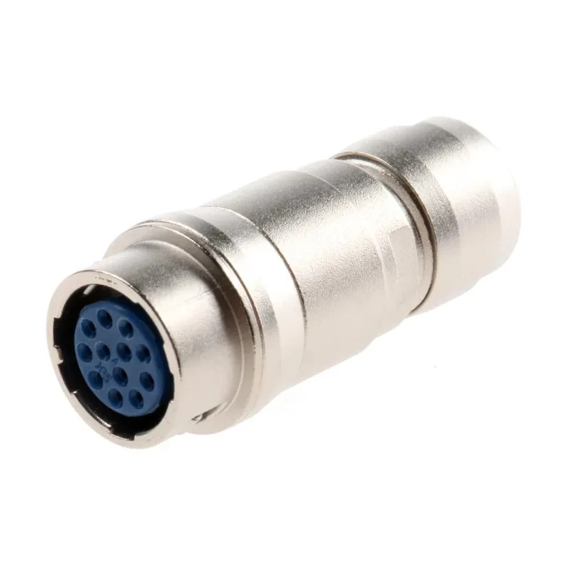 Hirose Circular Connector Miniature Socket 12 Contacts 2A 100V Push Pull HR10