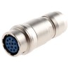 Hirose Circular Connector Miniature Socket 12 Contacts 2A 100V Push Pull HR10