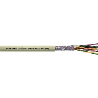 Lapp UNITRONIC LiYCY Series Twisted Pair Cable 4 Pairs 8 Cores 0.5 mm² 100 m Grey Sheath Polyvinyl Chloride 0035812