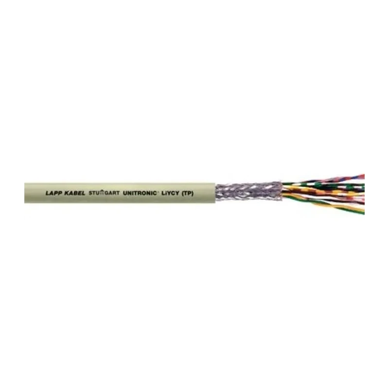 Lapp UNITRONIC LiYCY Series Twisted Pair Cable 4 Pairs 8 Cores 0.5 mm² 100 m Grey Sheath Polyvinyl Chloride 0035812