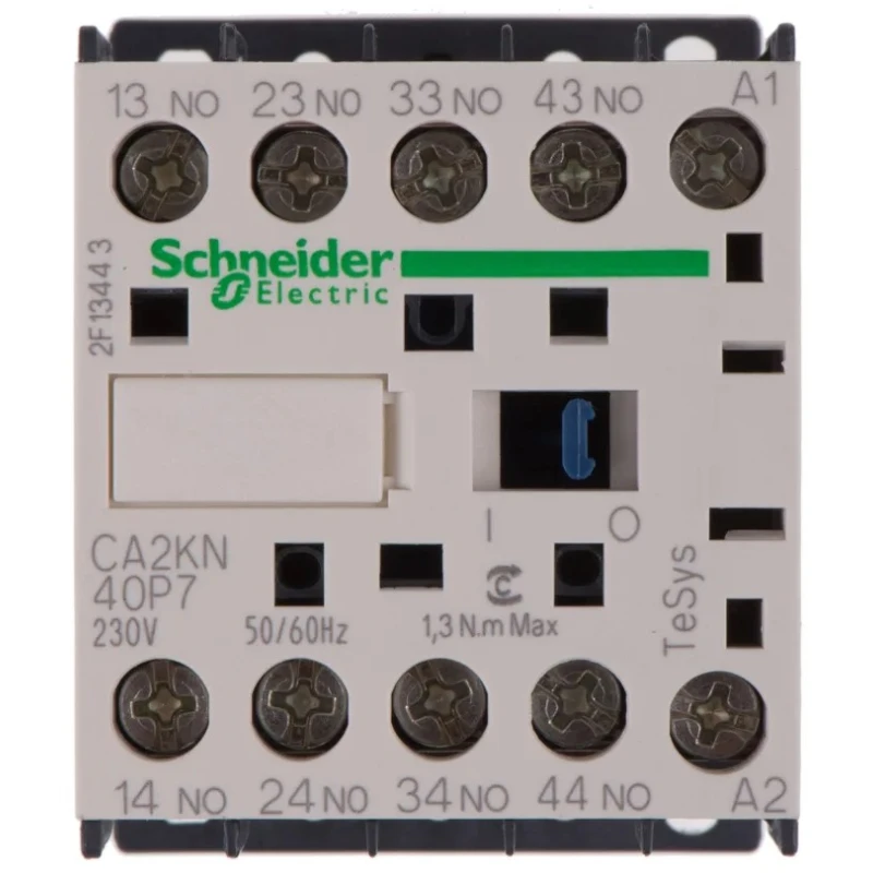 Schneider Electric CA2KN Contactor, 230V Coil Voltage, 4-Pole, 10 A Contact Current, 150 VA Power Rating, 690V AC CA2KN40P7
